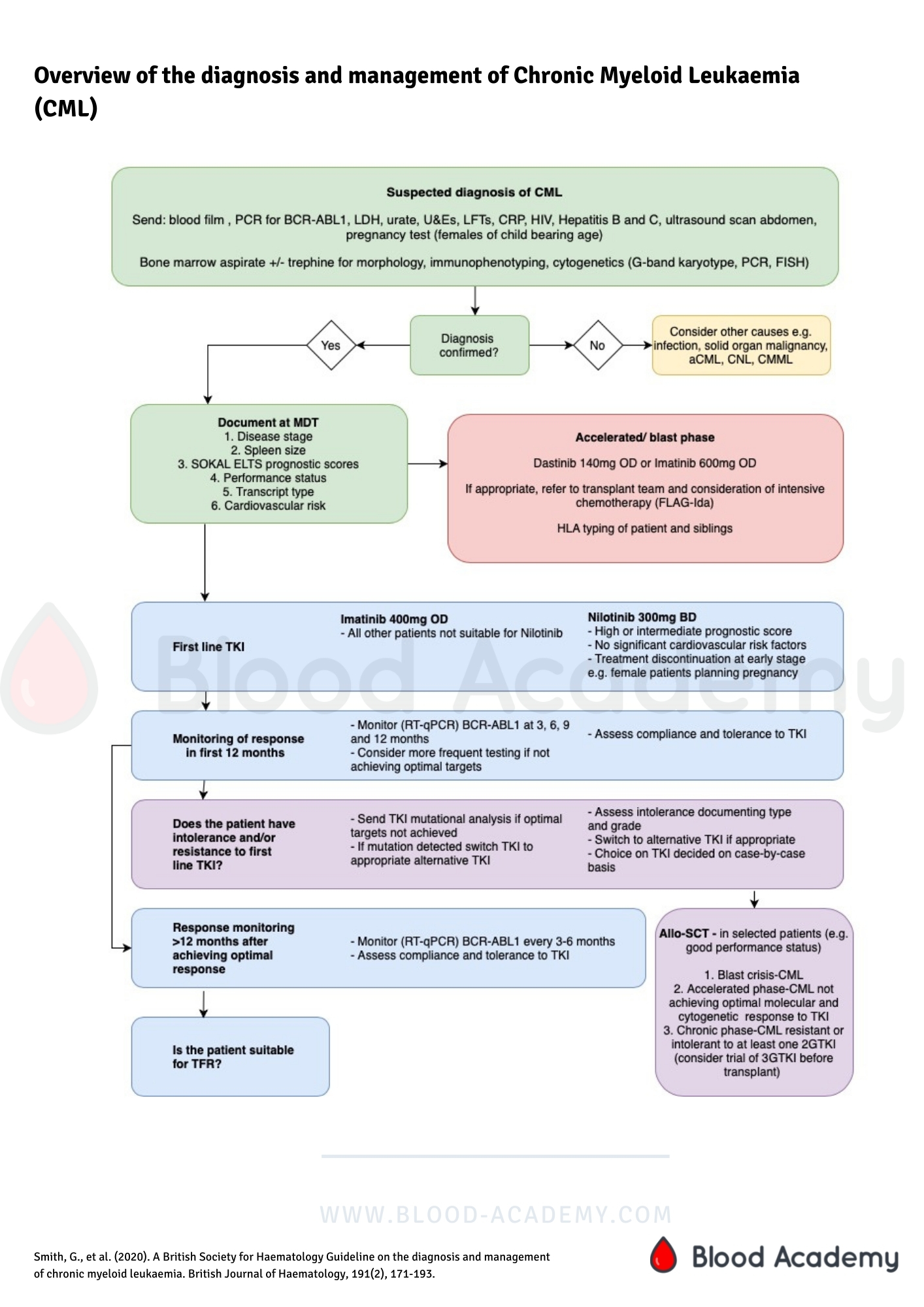 GUIDELINE ON THE DIAGNOSIS AND MANAGEMENT OF CHRONIC MYELOID LEUKAEMIA ...